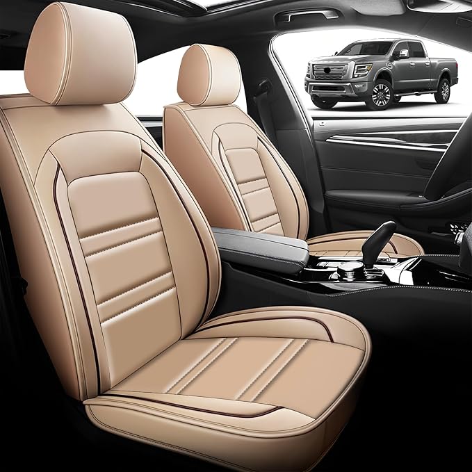 Seat Cover for Nissan Car Titan 2004-2024 | Car Seat Covers Front Seats - Image 2
