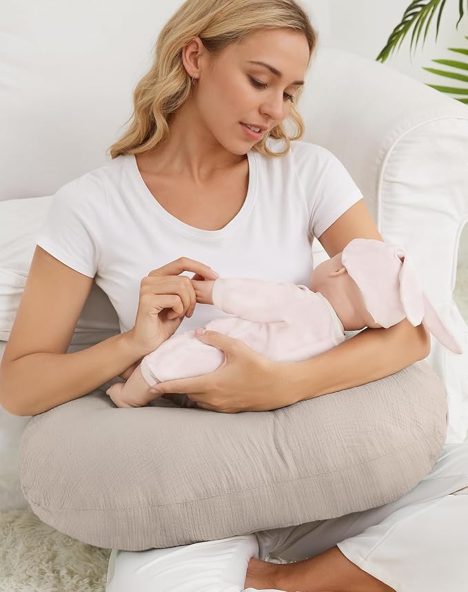Nursing Pillow Covers, Muslin Nursing Cover - Image 7