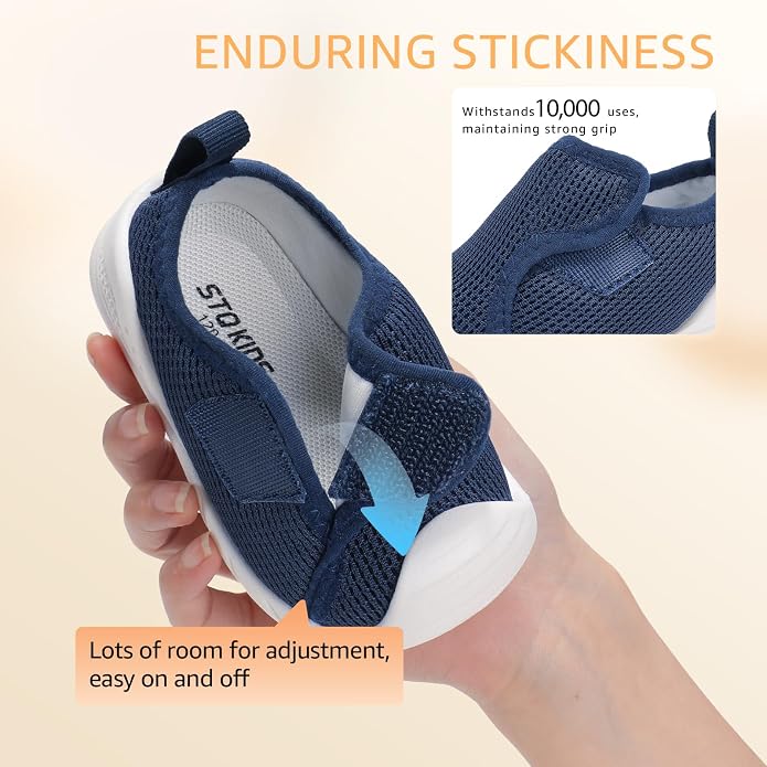 Baby Boys Girls First Walking Shoes Wide Toe Box Infant Sneakers Lightweight - Image 5