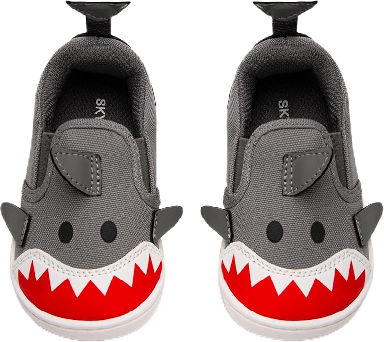 SKYWHEEL Toddler Slip On Shoes Wide Toe Box Barefoot Casual Canvas Walking by SKYWHEEL