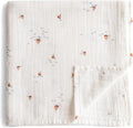 mushie Muslin Baby Swaddle Blanket | 100% Organic Cotton by mushie