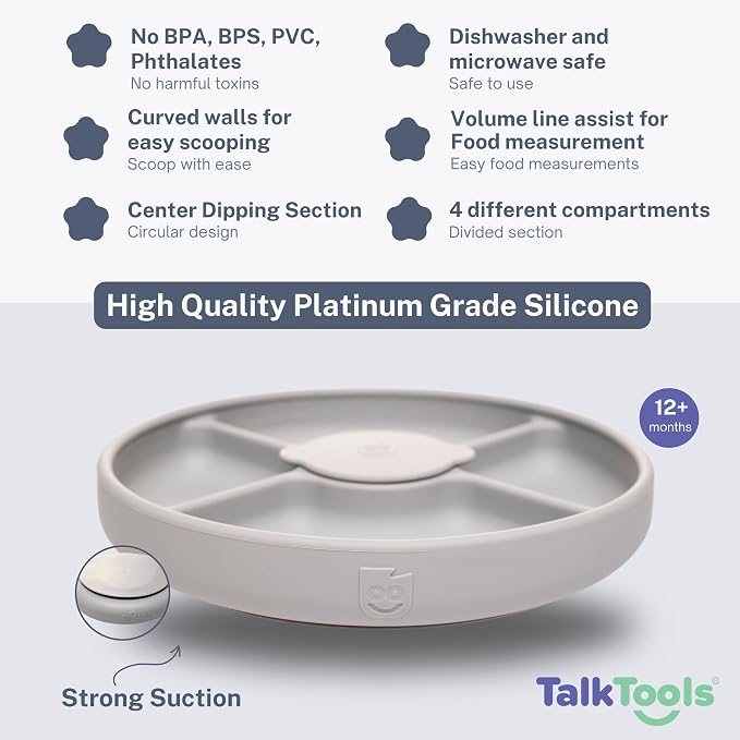 TalkTools Bitsy Silicone Baby Suction Plate - Image 2