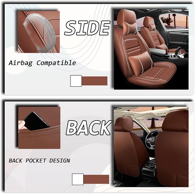 Car Seat Covers for Volvo Car s60 2001-2025 | 5-Seats Seat Covers, Waterproof - Image 6
