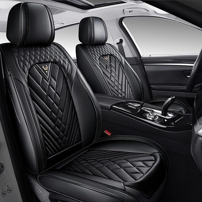 Car Seat Cover Full Set, Waterproof Leather Seat Cover, Front Auto Seat Cover by Unknown