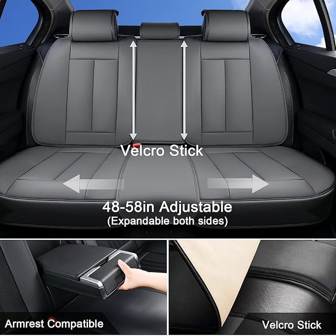 Coverado Universal Seat Covers Full Set, 5 Seats Universal Seat Covers - Image 2