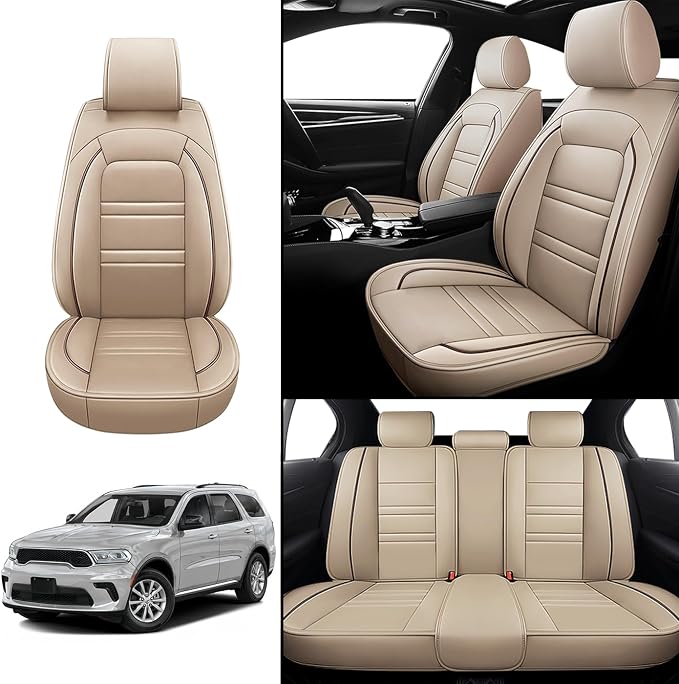 Seat Covers for Dodge Durango 2004-2025 | 5-Seats Leather Seat Covers - Image 2