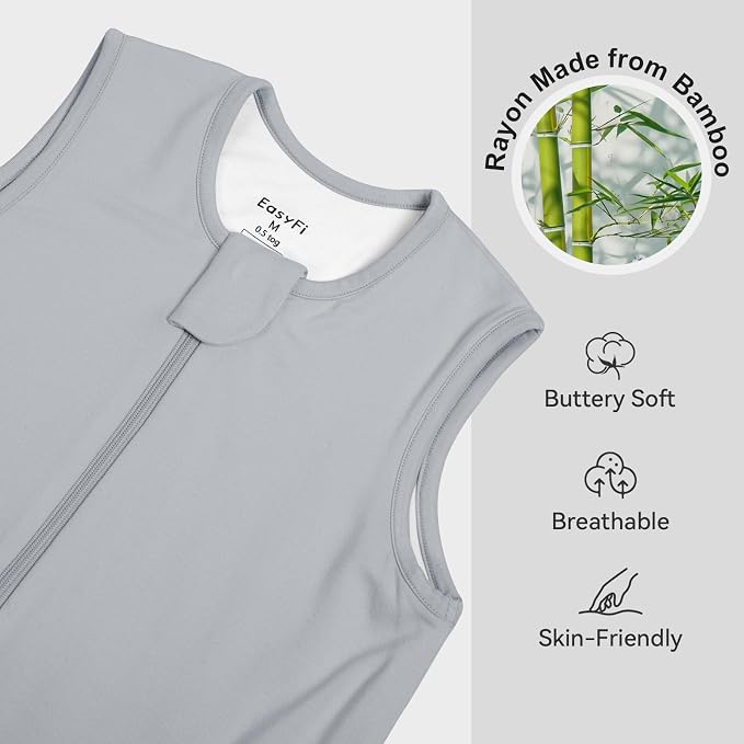 Rayon Made From Bamboo Sleep Sack 24-36 Months 0.5 Tog Ultra Soft Summer - Image 2