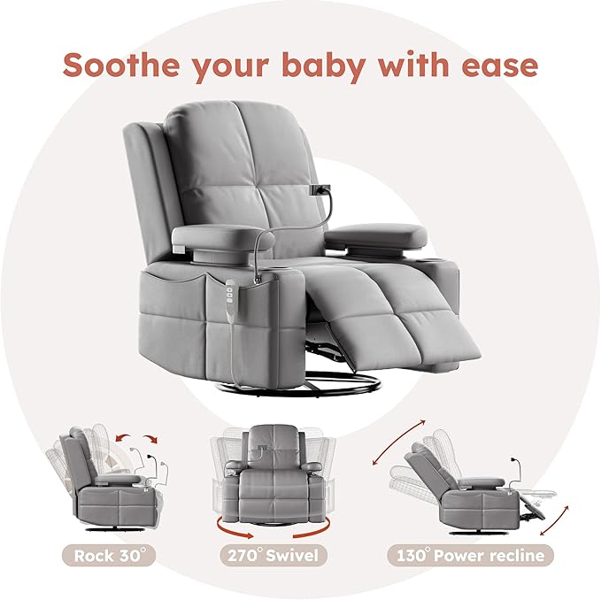 MAMAZING Oversized Rocking Chair Nursery - Image 6