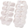 Muslin Baby Bibs for Drooling and Teething Newborn Drool Bibs for Baby Girl Boy by DOSMINE