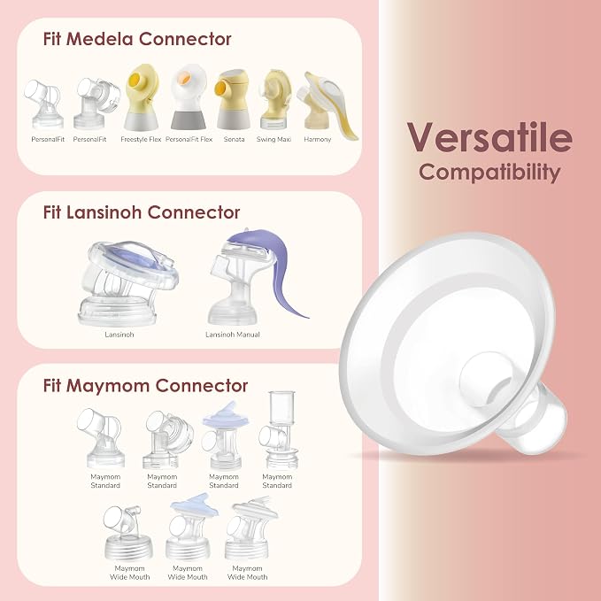 Maymom MyFit Comfy Series 22 mm Two-Piece Design Breastshield Compatible - Image 5