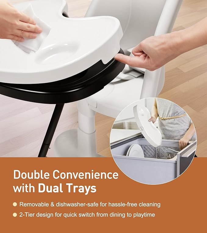 Funny Supply 3-in-1 Cute Folding High Chair, High Chairs - Image 2