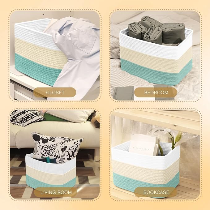 Hopegiver 3 Pack Storage Baskets - Image 7