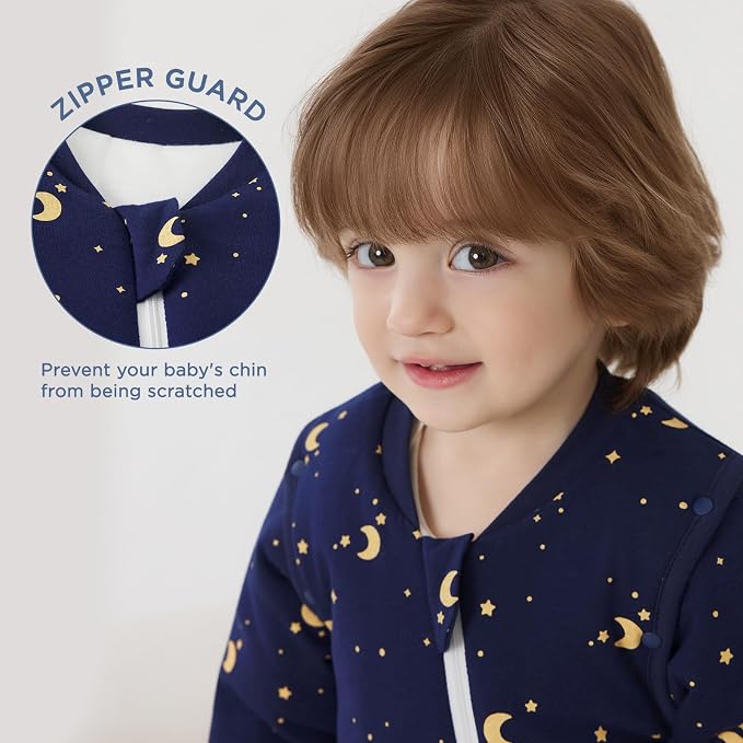Duomiaomiao 3.5 TOG Toddler Sleep Sack 3-4T 100% Cotton Winter Side Open Zipper - Image 3