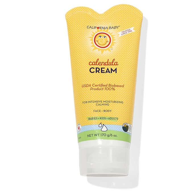 California Baby Calendula Cream | 100% Plant-Based Moisturizer | Lavender Baby by CaliforniaBaby