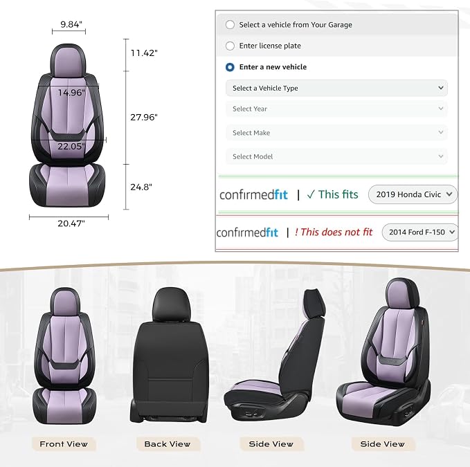 Coverado Seat Covers, Car Seat Covers Front Seats, Car Seat Cover, Car Seat - Image 4