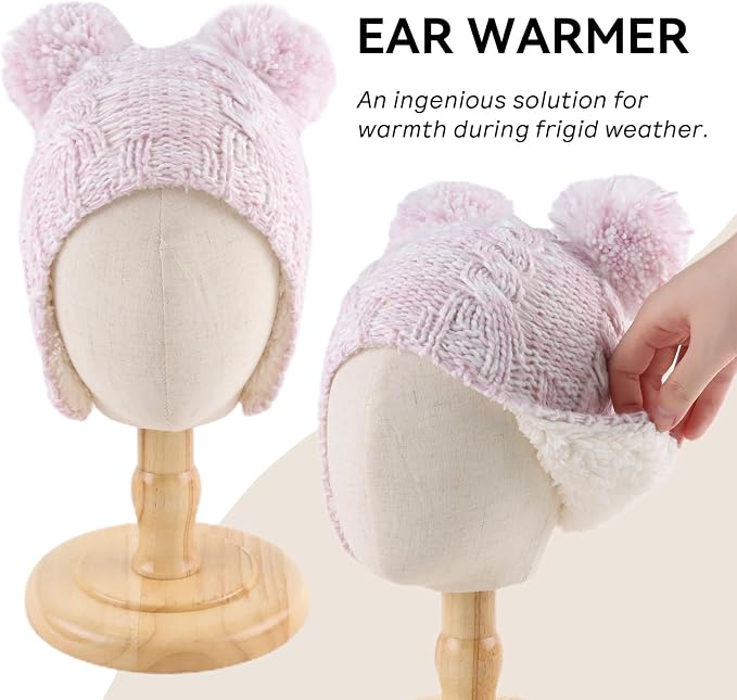 Zsedrut Winter Baby Boy Hats Pompom Baby Beanie - Image 3