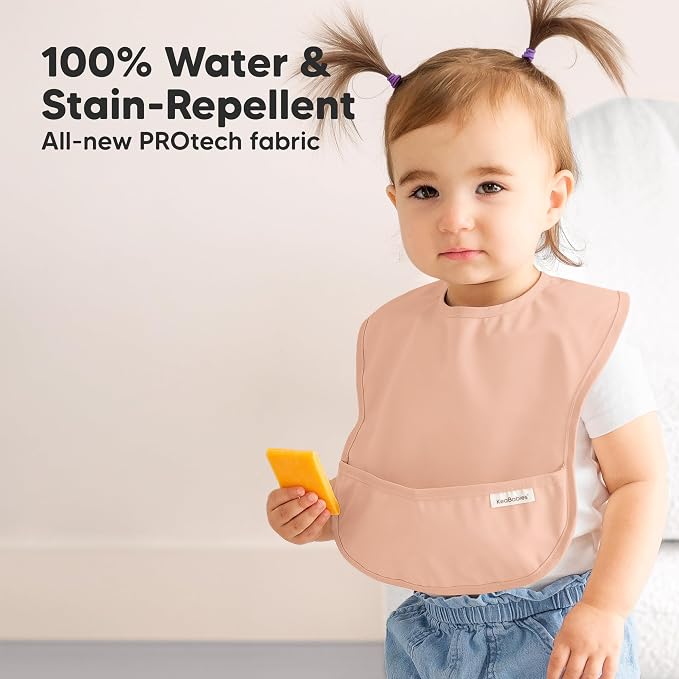 3-Pack Waterproof Baby Bibs for Eating - Image 2