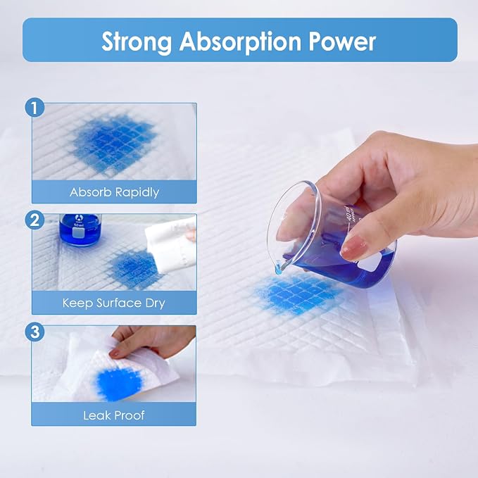 Disposable Changing Pads for Baby, 100 Pack 13 x 18 in Disposable Changing Pad - Image 5