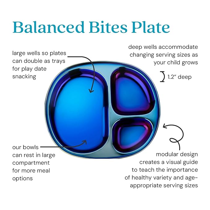 Ahimsa Stainless Steel Plates for Kids - Image 2
