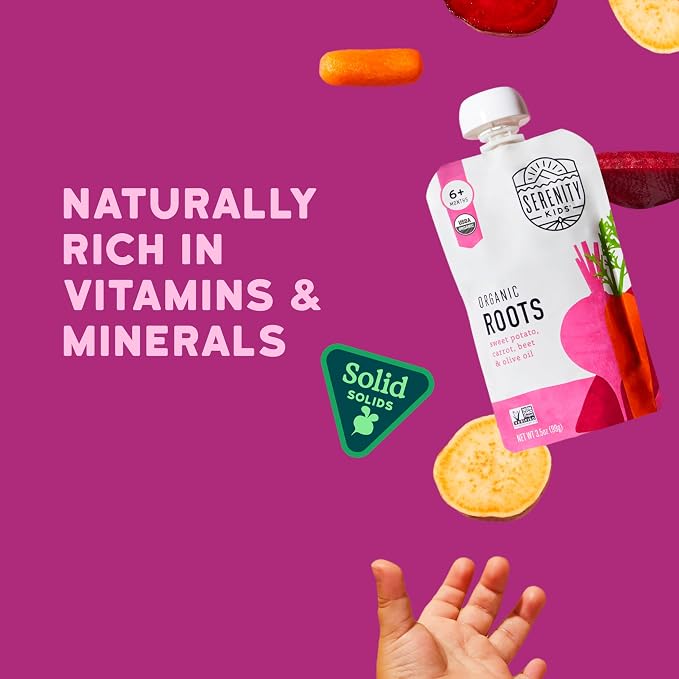 Serenity Kids 6+ Months Baby Food Pouches USDA Organic Veggie Puree - Image 5