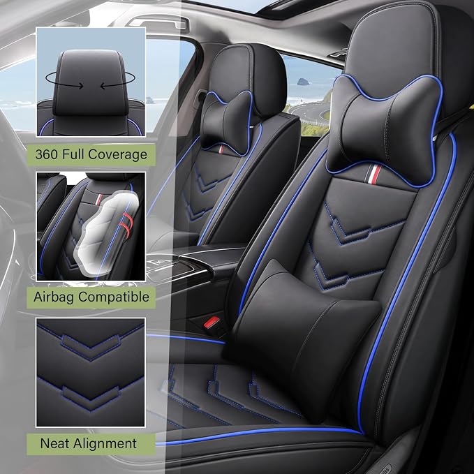Leather Car Seat Covers Fit for LR Range Rover Sport 2023-2025, 5 Seater - Image 2