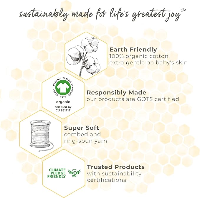 Burt’s Bees Baby Boys' One-Piece Sleep and Play 100% Organic Cotton PJs - Image 7