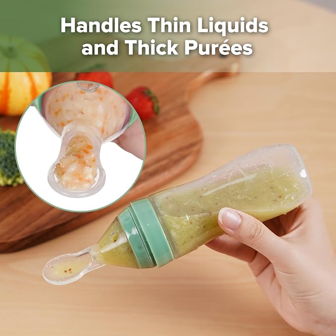 Haakaa Silicone Baby Food Dispensing Spoon Feeder 4oz - Image 7