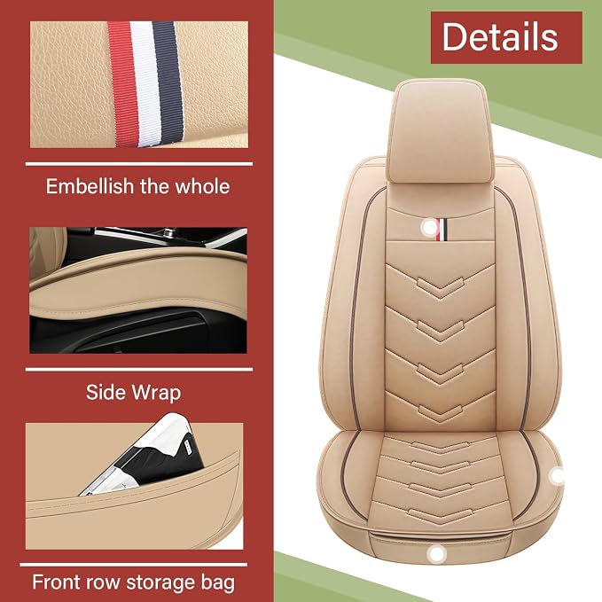 Leather Car Seat Covers Fit for LR Defender 2020-2025, 5 Seater Waterproof and - Image 3