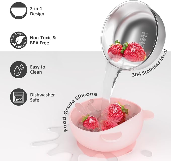 Stainless Steel Baby Bowls - Image 4
