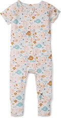 Loulou Lollipop Tencel Lyocell Short Sleeve Zipped Romper by LoulouLollipop