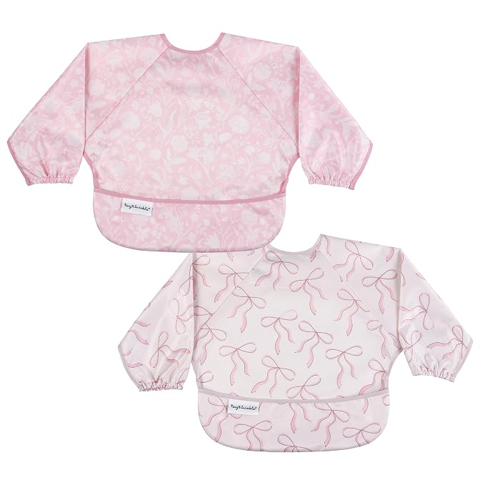 Tiny Twinkle Long Sleeve Bib for Babies & Toddlers – 2 Pack Waterproof Smock by TinyTwinkle
