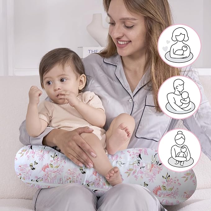 Little Grape Land Nursing Pillow, Upgraded Breast Feeding Pillow - Image 3