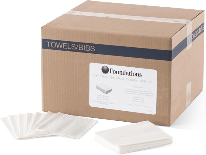 Foundations 2-Ply Disposable Non-Waterproof Baby Changing Station Liner Refills by FoundationsChildrensProducts