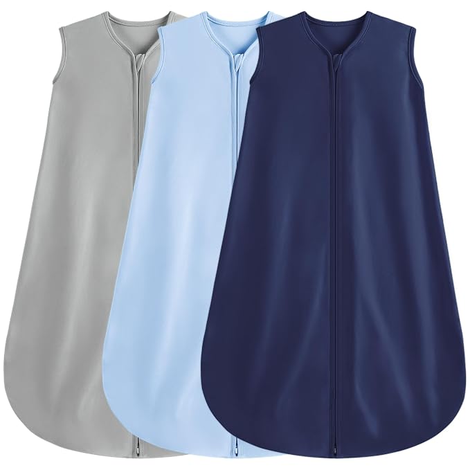3 Pack Baby Sleep Sack 18-24 Months 100% Rayon Cotton Baby Sleeping Bag 2-Way by BSTOPPT