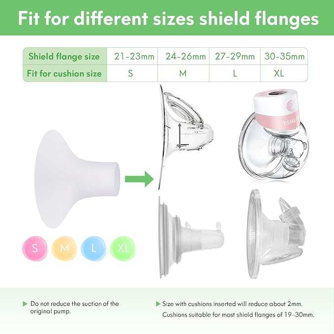 Mompmuri Breast Pump Cushion – L | Breast Pump Accessory, Sizing Insert - Image 4
