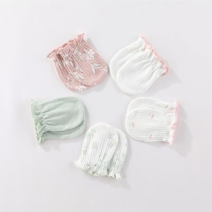 15 Pack Infant Hats Gloves Socks Unisex Baby Boy Girl Accessories Set Cotton - Image 6