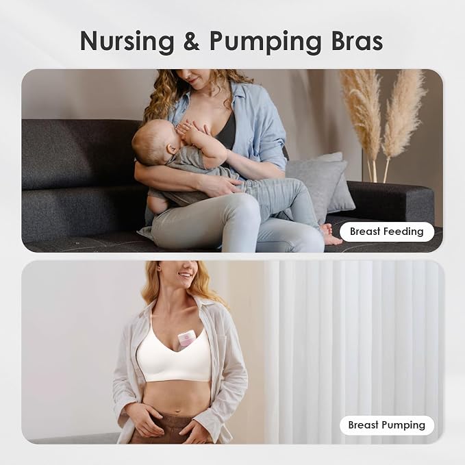 As Fairy Seamless Nursing Bras for Breastfeeding Soft Wireless Sleep Maternity - Image 5
