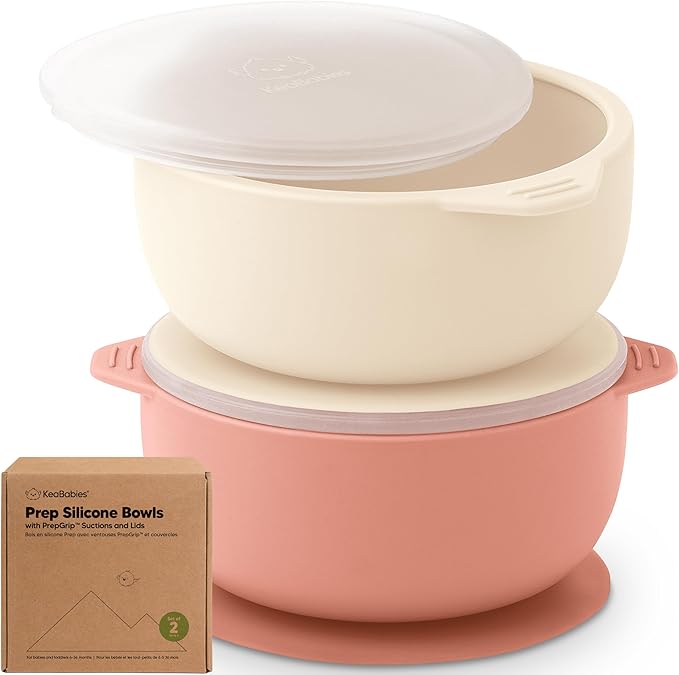 KeaBabies 2-Pack Baby Bowls by KeaBabies