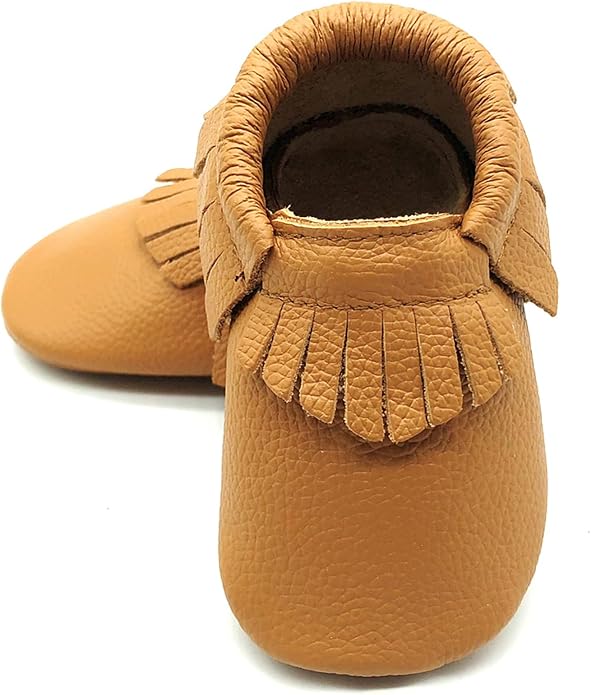 OWLOWLA Baby Moccasins Soft Sole Leather Baby Shoes Infant Toddler Pre-Walker by Owlowla