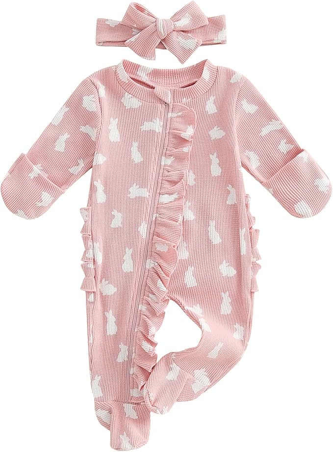 CIYCUIT Baby Girls Cactus Footies Newborn Zip Up Onesie Romper by CIYCUIT