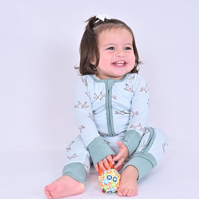 LollyBanks Baby Pajamas, 2-Way Zipper Romper, 95% Viscose Made from Bamboo and - Image 2
