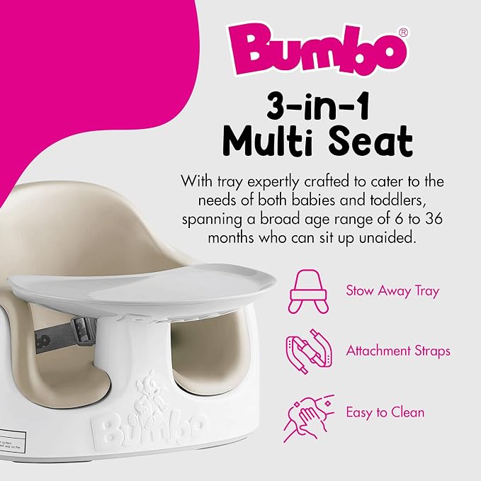 Bumbo 2 Pack 3-in-1 Multi-Seat for 6 to 36 Months, Travel Baby Feeding and Play - Image 4