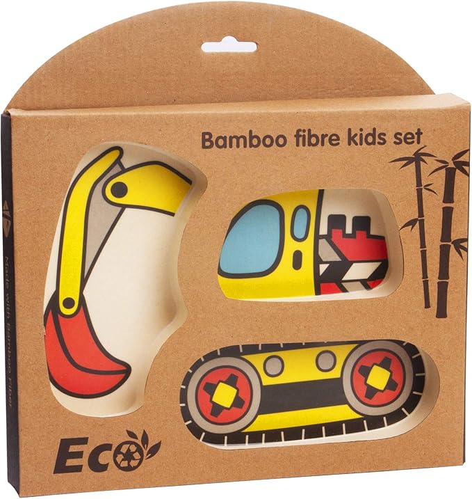 Kid Plate Set Toddler Plates Dinnerware Dinner Dish Set Baby Feeding Spill - Image 2