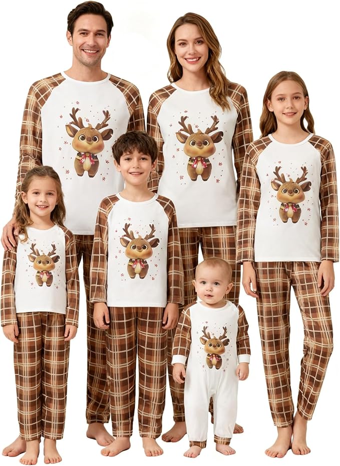 Awoscut Family Christmas Pajamas Matching Pajamas by Awoscut