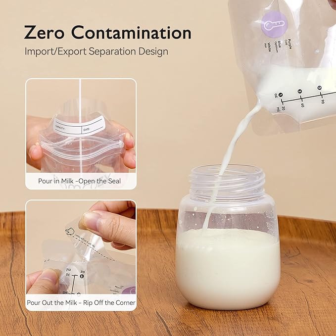 Momcozy Breastmilk Storing Bags, Temp-Sensing Discoloration Milk Storing Bags - Image 5