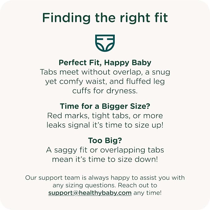 HealthyBaby Our Diapers | EWG Verified Safe & Plant-Based Diapers | Leak - Image 7