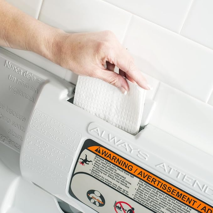 Foundations Classic Horizontal Baby Changing Station w/EZ Mount Backer Plate - Image 8