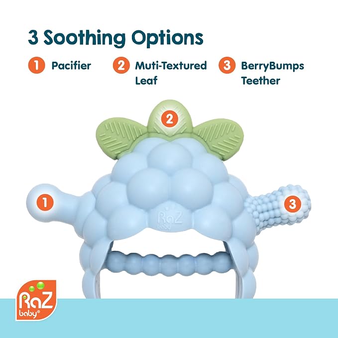 RaZbaby RaZberry Grip Silicone Teether Toy - Image 5