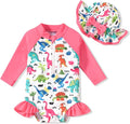 Aalizzwell Baby Girls Long Sleeve One Piece Swimsuit by Aalizzwell