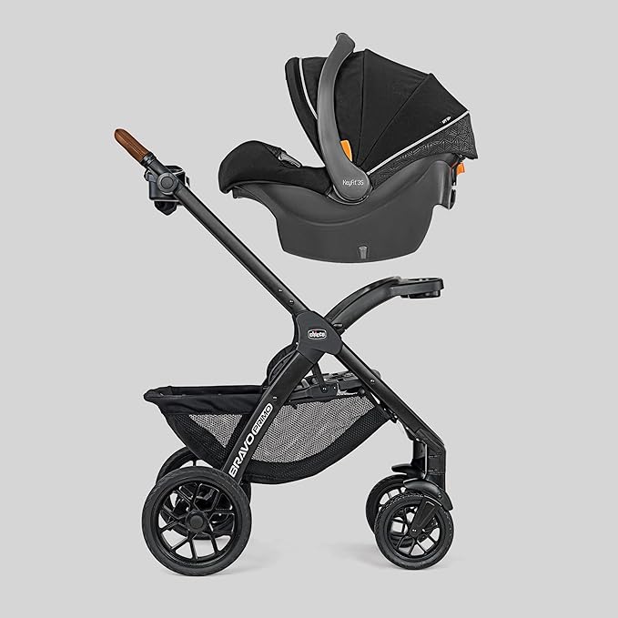 Chicco Bravo Primo Trio Travel System, Bravo Primo Quick-Fold Stroller - Image 4